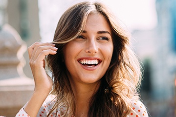 Woman with gorgeous smile